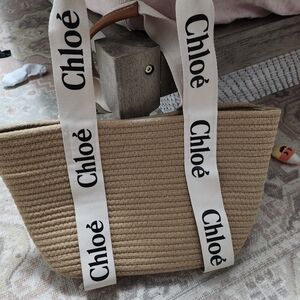 Inspired Tan Woven Tote Bag